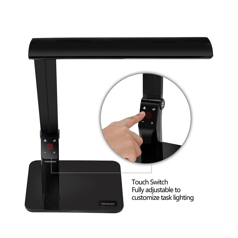 1689 USB Dimbale Modern Black Folding Coffeet Restaurant Follible Led Desk Light CC Table Lamp